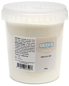 BrandNewCake® Ganache de Chocolate Blanco 850gr - Listo para Usar - Perfecto para Repostería
