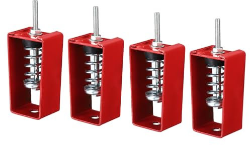 PATIKIL 55lbs Kapazität Feder Schwingungsdämpfer 4 Pack Stoßdämpfer Stoßsicherer Aufhänger Vibrationsdämpfung für HVAC Klimaanlagen Klimageräte