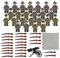 Huanmin Waffen Militär Set für Figuren,50 Teiliges Soldaten Spielset,Mini Soldaten Figuren Spielzeug Set,Polizei WW2 Armee Spielzeuge zum Ww2 Army Soldaten,Ww2 Figuren,Toy Soldiers Ww2