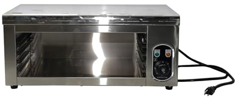 Electric Cheese Melter, Countertop Salamander Broiler, 120-570°F Commercial Raclette Grill, Stainless Steel Toaster Oven(110v/2000w)