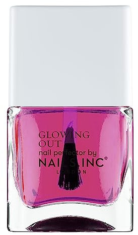 Nails Inc - GLOWING MY WAY verschönernder Nagellack - Natürlicher Glow, Pink-Ton - Schimmerndes, spiegelndes Finish - Langanhaltend & Tierversuchsfrei - Perfekte Maniküre, French Manicure Effekt