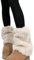 YiQinzcxg Plüsch Fell Beinwärmer Für Damen Gemütliche Winter Stiefel Manschetten Vintage Stil Dicke Flauschige Beinbezüge Fußlose Socken Streetwear