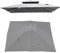 2.5x2.5m/3x3M 8 Ribs Square Patio Umbrella Replacement Canopy Hanging Offset Cantilever Outdoor Patio Umbrella Cover Canopy 8 Rib Replacement Top (Canopy ONLY) (Grey,2.5×2.5M(8.2ft×8.2))