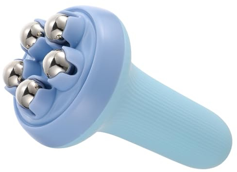 SOIMISS Beinmassage roller mit Stahlkugeln Tragbares Muskelentspannungsgerät zur Durchblutungsförderung Tiefenwirksame Cellulite behandlung Ergonomisch für Ganzkörpermassage und