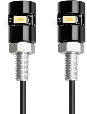 BosuLai 2 Pièces Lampe de plaque d'immatriculation, Ampoule LED blanche 12V