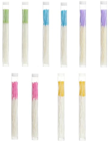 700 Pièces Fil de Nettoyage pour Piercing Oreille, 10 Tubes de Nettoyeur Oreilles (Vert, Bleu, Violet, Rose, Jaune), Kit Percage Oreille pour Soins Quotidiens et Élimination des Odeurs