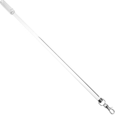 JOYOFREELY Schleuderstab für Gardinen 50cm aus Acryl Silberfarbener Gardinenzugstange für Vorhänge Verhindert Schmutz und Spart im Home und Office Bereich
