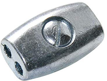 AKO Seilverbinder für Weidezaunseil bis 6,5mm, Eiform oval - verzinkt 5 STK