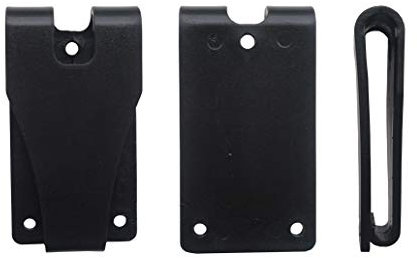 MYIW Kydex Leather Gun Holster and Sheath Belt Clips, Heavy Duty Black Poly Plastic,4 Packung