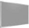 ALLboards Pinnwand Filztafel 180x120cm mit Alurahmen, Textiltafel Grau