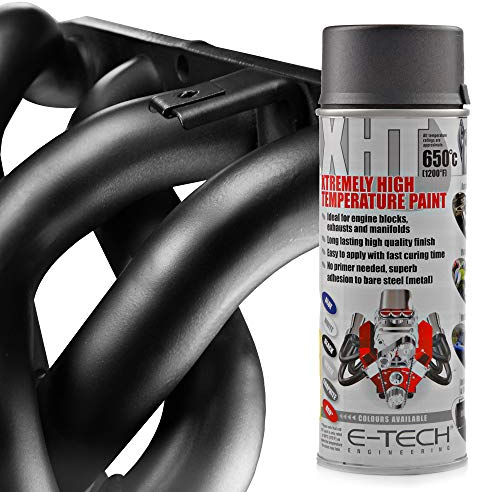BITS4REASONS - NEW FORMULA E TECH XHT - XTREMELY HIGH TEMPERATURE (GRAPHITE) PAINT HEAT RATED TO APPROX 650 C (1200 F)