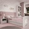 Kids Collective Kinderbett 80x180 cm mit Matratze, Rausfallschutz, Lattenrost & Schublade in weiß 80x180 Mädchen Bett rosa Pferd | von 3. bis 12. Lebensjahr