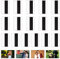 Kurtzy 20 Pack of Blank Photo Frame Insert Fridge Magnets - For Photos 9.8 x 5.9cm/3.9 x 2.3 Inches - Clear Acrylic Refrigerator Magnets for Small Photos - Gifts for Family & Friends