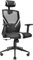 SILLA ERGONOMICA MARS GAMING MGC-ERGO NEGRA CON DETALLES EN BLANCO RESPALDO EN MALLA TRANSPIRABLE AJUSTE LUMBAR-CERVICAL-REPOSABRAZOS