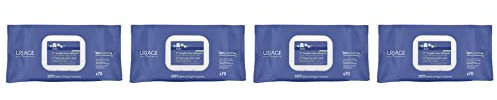 Uriage | 1 ère Lingettes Nettoyantes lot de 4x70 lingettes | Nettoie et Apaise | Diminution des rougeurs