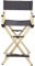 DiicMa Regiestuhl, Make-up-Artist-Stuhl, klappbarer Regiestuhl, tragbarer Aluminiumstuhl, Faltbarer Make-up-Artist-Stuhl (Color : Gold)