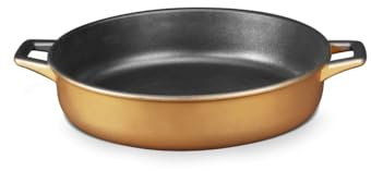 Cocotte Sans Couvercle en Fonte Bronze - Ø 32 cm