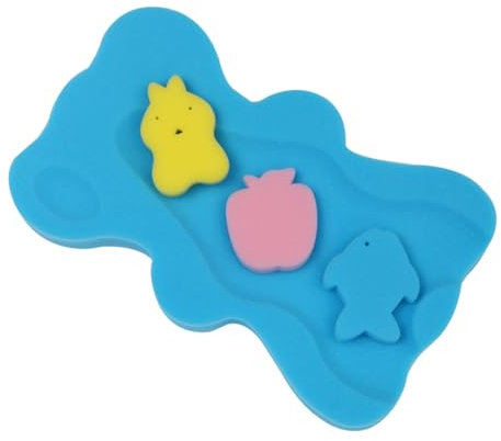 KONTONTY 1pièce Coussin De Bain Garçon Fille Antidérapant Éponge Matelas De Bain pour Garçon Fille Confortable Et Pratique Couleur Bleue pour Sécurité