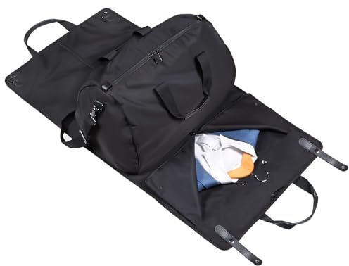 Univivi Reisetasche Anzugtasche, Kleidersack Tasche Garment Duffle Bag Unisex 2-in-1 Hängenden Faltbaren Koffer Anzug Reisetaschen für Reisen Kurzurlaub Geschäftsreisen Aufbewahrung