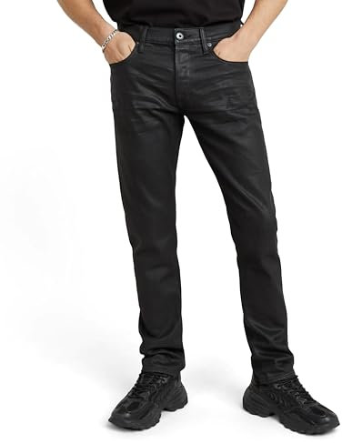 G-Star Men's 3301 Slim Jeans, Black (3d dark aged cobler restored 51001-B479-G948), 36W / 32L