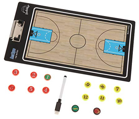 Sport Coaches Board Doppelseitiges Multifunktions-Strategie-Klemmbrett Basketball