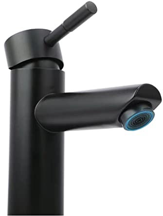Robinet de salle de bain chromé en acier inoxydable mélangeur de paineur d'eau froide chauffeur de peinture de peinture de peinture à poignée unique Tapware 2234 (couleur: rchrome-h)