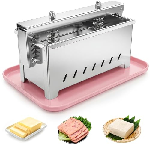 serebrant Tofupresse304 Edelstahl tofupresse tofu Fleischpresse Presse tofu Maker käsepresse,zur Herstellung von Tofup, Paneer,Schinken und Fleisch,kapazität bis 2kg,spülmaschinenfest 31x22x14cm
