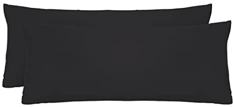 biberna Feinjersey Kopfkissenbezug 0077144 2X 40x80 cm schwarz