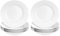 Argon Tableware 12x White Pasta Bowls - 23cm (9) - Ceramic Dinner Plates Dish Set Cereal Soup Serving Noodle Bowl - Dishwasher and Microwave Safe