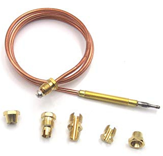 Earth Star Thermoelement für Heizelement für den Außenbereich M60.75 Kopfgewinde mit M8x1, M9x1-Anschlussmuttern, ESTH-007-010