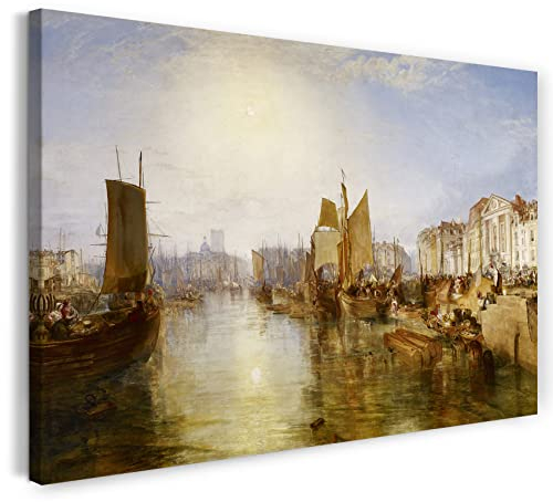 Leinwand (100x70cm): William Turner - The Harbor of Dieppe