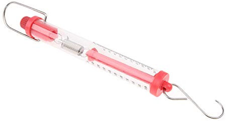 F Fityle 10N Newtonmeter Federwaage Kraftmesser Dynamometer Federkraftmesser für Physik Labor, Pink