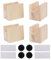 Möbelbeine, 10 x 7 x 13,5 cm, Nutbreite 4 cm, Holz, Tisch-, Schreibtisch-, Betterhöhung, Möbelbeine, 4 Stück