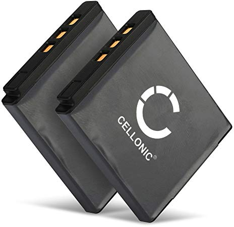 CELLONIC, Battery for Camera, compatible with Fuji FinePix REAL 3D W3, F300EXR, XP170, XP150 (3.7V, 700mAh) 2 Pieces