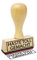 Stemplino® Textstempel - haste toll gemacht - 50mm x 15mm Holzstempel mit Text Bürostempel Firmenstempel Stempel Büro Text Stempel