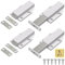 Push to Open Door Catches Jiayi Cabinet Magnetic Push Door Catches Cupboard Push Latch Release Door Magnet Kitchen Drawer Closer Push Opener for RV Door Damper Large Wardrobe Closure (4 Pack, White)