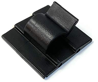 Multipurpose Self-Adhesive Cable Clips Wire Clips Holders Pack of 50 (5mm, Black)