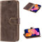 Mulbess Etui Coque pour Samsung Galaxy A10 - Housse en Cuir - Fentes pour Cartes - Pochette Protection Portefeuille - Rétro Café Marron