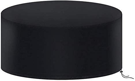 Gutsbox Gartenmöbel Abdeckung Wasserdicht Abdeckung für Gartenmöbel 420D Oxford Schutzhülle, Anti-UV Staubdicht Winddicht Abdeckplane für Gartenmöbel Terrassenmöbel (Runde, 163x84cm)