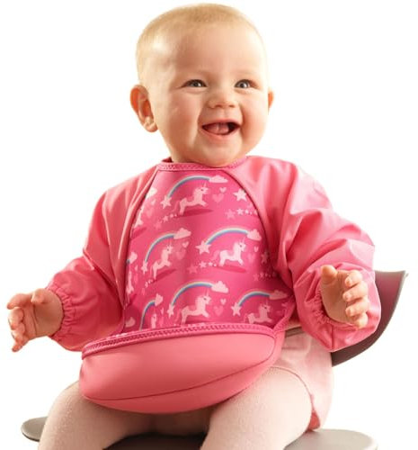 Bibetta UltraBib Neoprenlätzchen mit Raglan-Ärmeln Einhörner