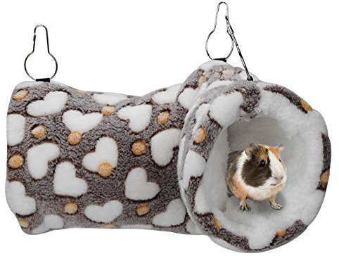 Hängendes Tunnel-Hamsterspielzeug, warmes Segelflugzeug-Hängematten-Kleintierbett, Nestkäfigzubehör für Segelflugzeug, Eichhörnchen, Meerschweinchen, Ratte, Igel, der schlafend spielt