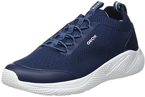 Geox J Sprintye Boy A, Sneakers, Blue Navy 02, 26 EU