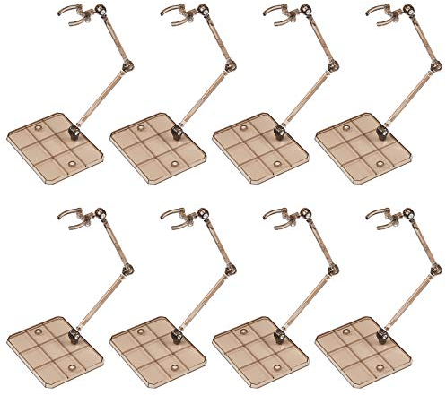 FINGERINSPIRE Actionfigurenständer,8Pcs Assembly Action Figure Display Holder Base Doll Model Support Ständer (Schwarz) für 15cm Actionfiguren oder Effekte