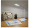 EMOS dimmbare LED Tischlampe STELLA 6,5W, Helligkeit max. 400lm, Lichtfarbe 4000K, flexibler Arm, 1,7m Netzkabel mit EURO-Adapter, CRI>80, Leuchtdauer 30000 h, blau