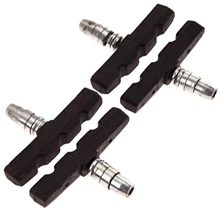 4 Stück Fahrrad Bremsen Set für Shimano | 2 Paar Bremsschuhe schwarz für das Fahrrad | V-Bremse 70mm V-Brake symmetrisch | Bremsbeläge | Bremsgummis | Bremsschuhsatz | V-Bremsklötze | MTB Bremsbacken