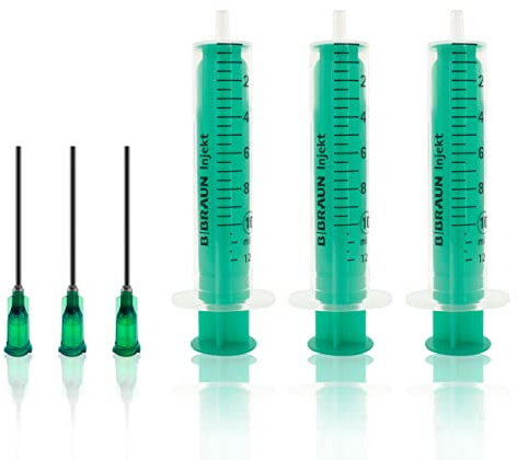 Set Hobbyspritze mit stumpfer Nadel verschiedene Größen für Hobby und Heimwerk (Set 3x10ml)
