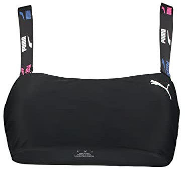 PUMA Damen Bandeau Bikini Top, Black Combo, S EU