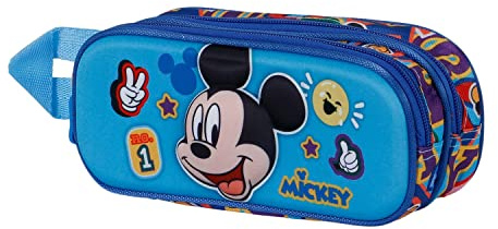 Disney Unisex 04427 3D Doppelfedermäppchen Blissy, Orange, Einheitsgröße