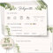 OLGS Babyparty Ratespiel 25 Karten zum ausfüllen DIN A6 | Babywette Tippkarten für Babyshower | Gender Reveal Party Quiz für Junge und Mädchen | Schwangerschaft Geschenk Baby Party Spiele - Eucalyptus