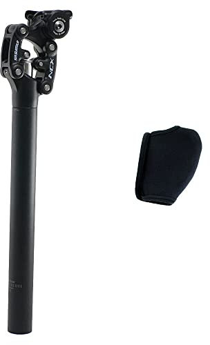 SR Suntour SP12 NCX 30.9X350mm Suspension Seat Post with Protective Cover,Black, VK2723